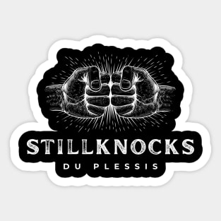 Still knocks Du plessis Sticker